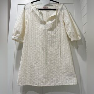 Juicy Couture Cream Eyelet Dress